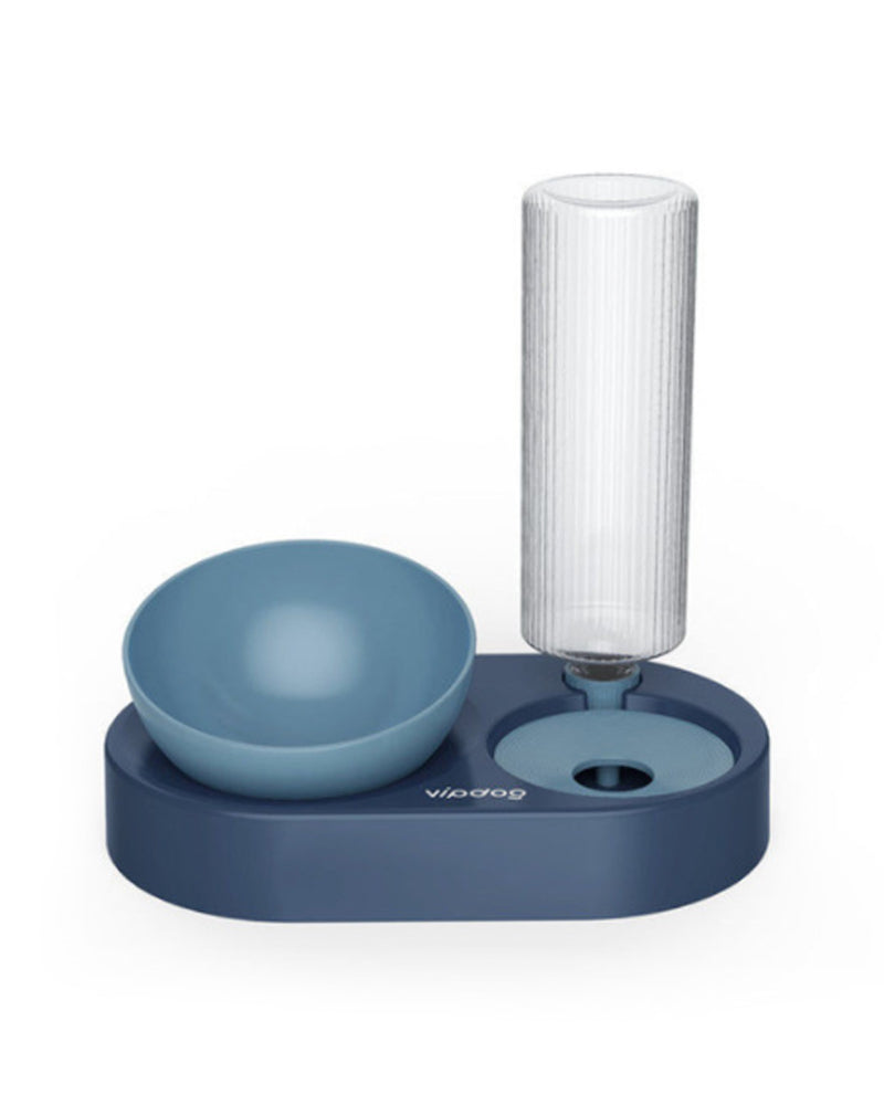 Pet Water Dispenser with Meal Bowl Set