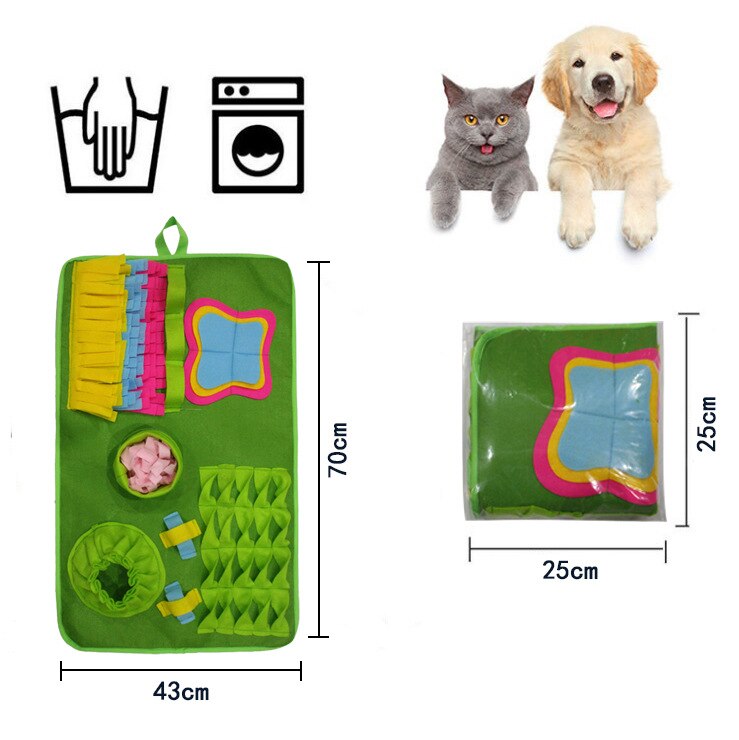 Snuffle Mat for cats and dogs - Rectangle